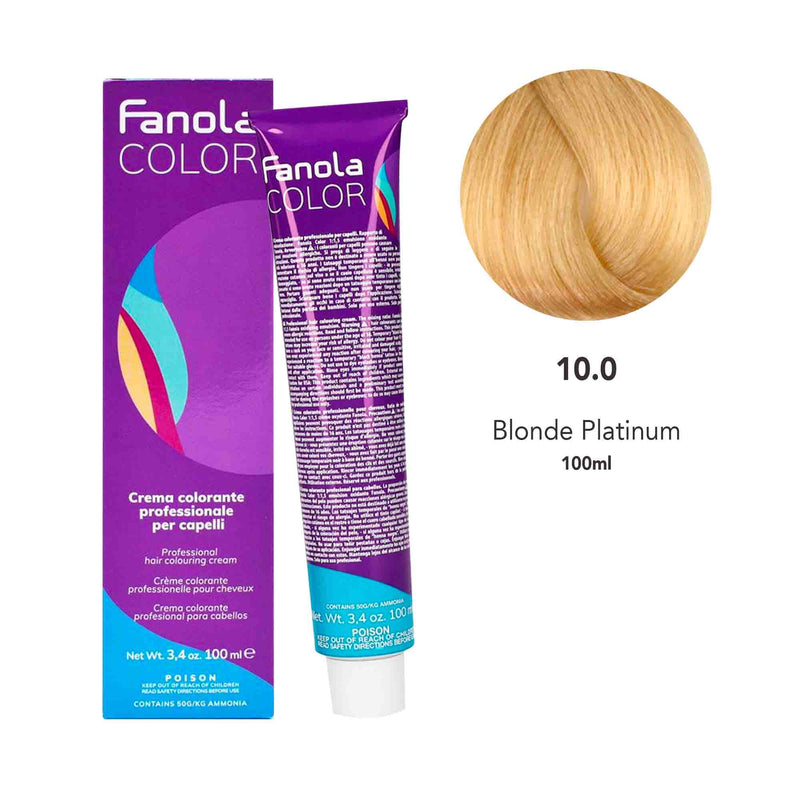 Fanola Color 10.0 Blonde Platinum 100ml - Albasel