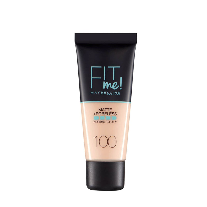 Maybelline Fit Me Matte Foundation 100 Warm Ivory - Albasel cosmetics