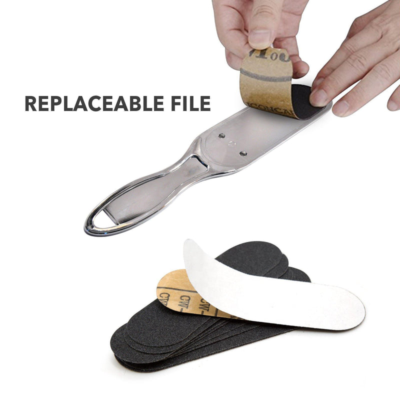 Chrome Plated Foot File Callus Remover Handle Only