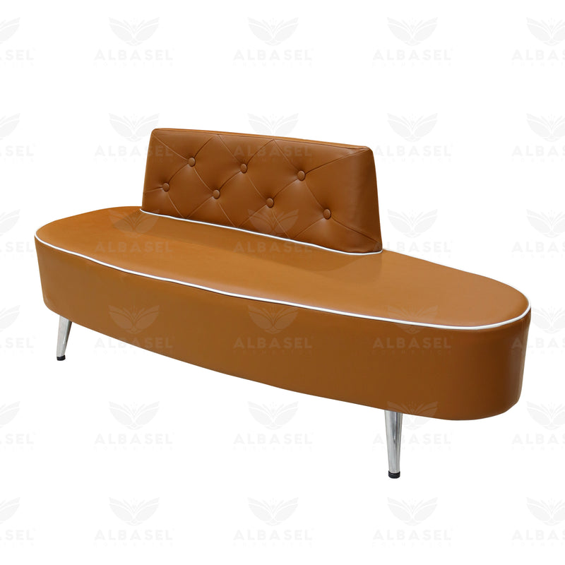 Reception Waiting Sofa Brown For Salon & Office