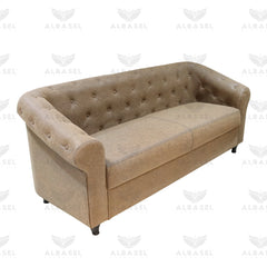 Reception Waiting Sofa Old Brown for salon & offices
