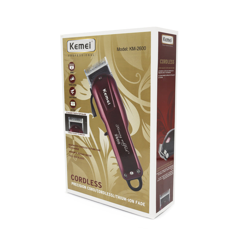 Kemei Hair Cutting Cordless Clipper KM-2600 - dayjour
