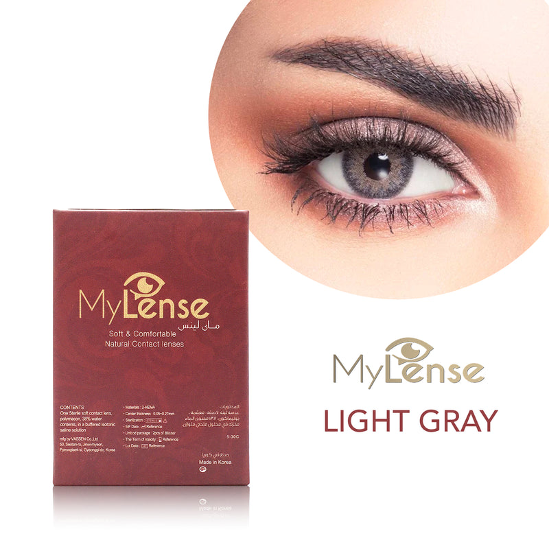 MyLense Soft Colored Contact Lenses Light Gray