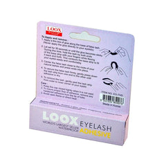 Loox Eyelash adhesive waterproof glue with dark tone - Albasel cosmetics