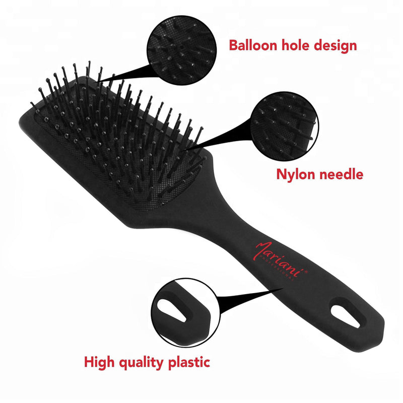 Mariani  Anti Static Best Paddle Hair Brush 12A - Albasel cosmetics