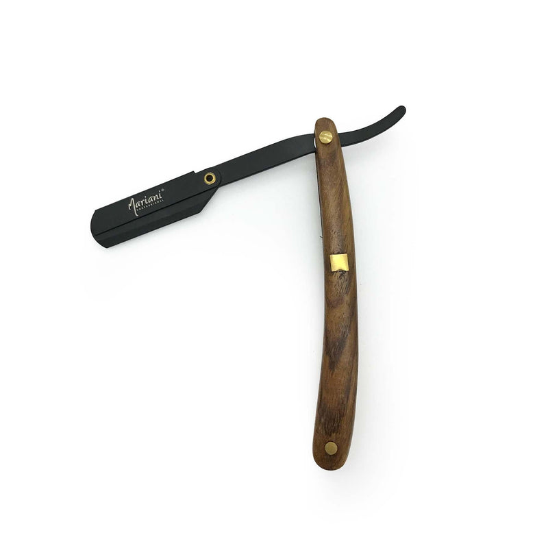 Barber Razor Stainless Steel With Wood Handle - Albasel cosmetics