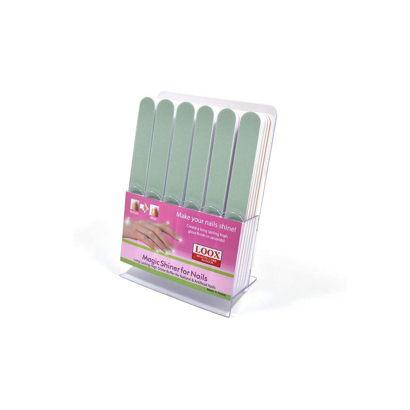 Nail Shine Buffer & Files (1 stand 30 pieces) two side - Albasel cosmetics