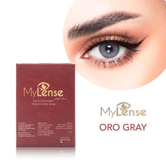MyLense Soft Colored Contact Lenses Oro Gray