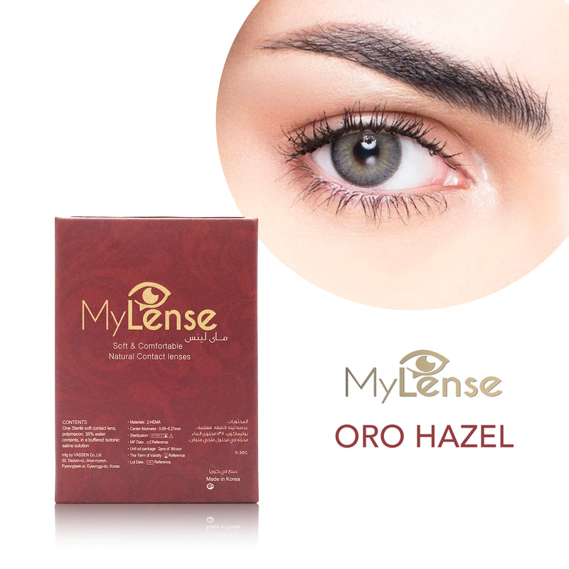 MyLense Soft Colored Contact Lenses Oro Hazel