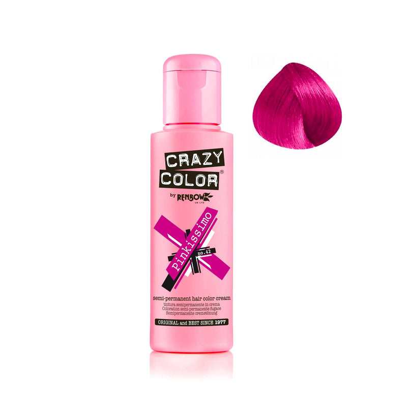 Crazy Color Semi Permanent Color Pinkissimo100ml - 42 - Albasel cosmetics