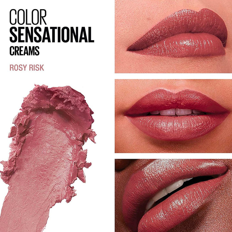 Maybelline Color Sensational Lipstick, 211 Rosy Risk - Albasel cosmetics