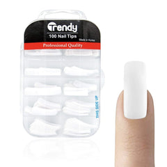 Trendy Fake Nail Tips Coffin Shape Long(100 pieces) - Albasel cosmetics