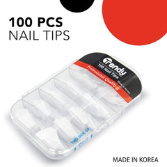 Trendy Fake Nail Tips Coffin Shape Long(100 pieces) - Albasel cosmetics