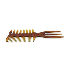 Hair Salon Styling Comb with Fork Three-sided 2pcs