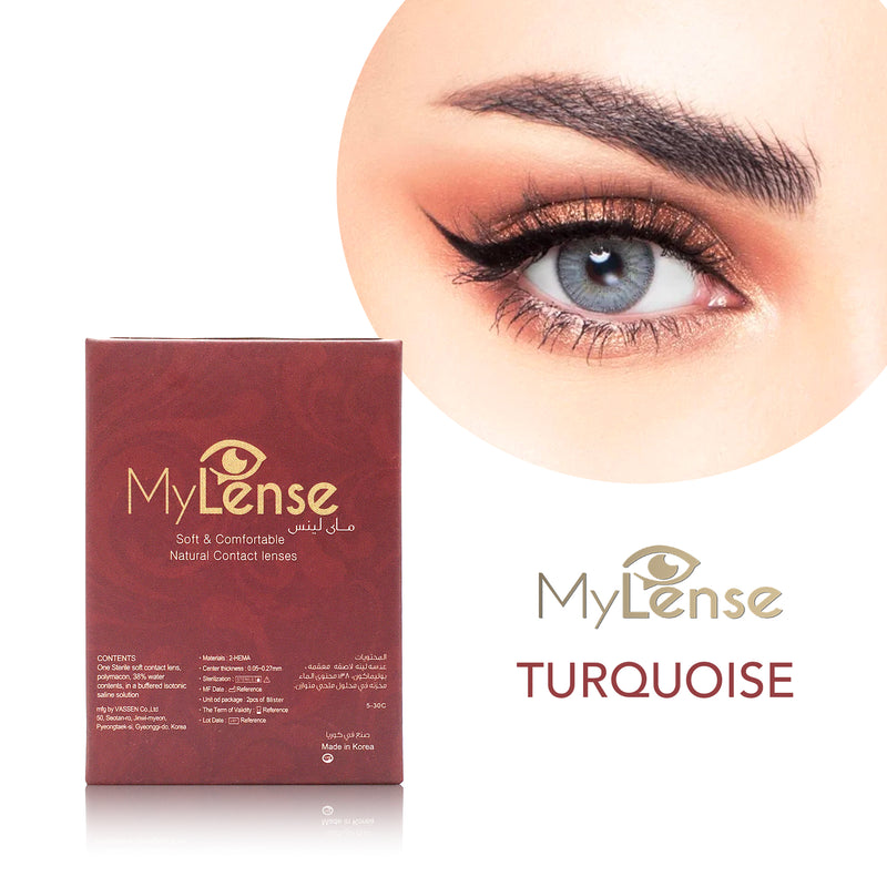 MyLense Soft Colored Contact Lenses Turquoise