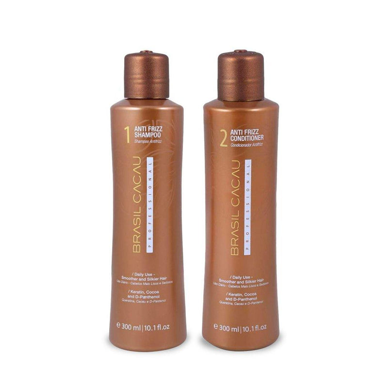 Brasil Cacau Anti-frizz Shampoo and Conditioner 300ml - Albasel cosmetics