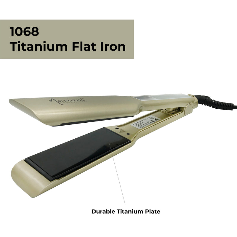 Mariani Flat Iron Straightener titanium 470F (gold color)