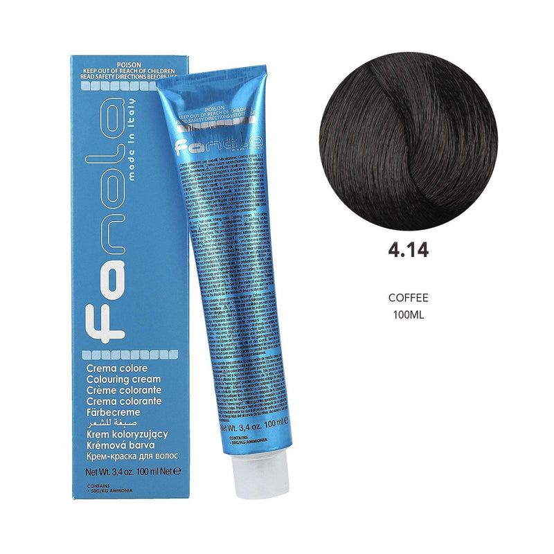 Fanola Hair Coloring Cream 4.14 Coffee 100ml - Dayjour