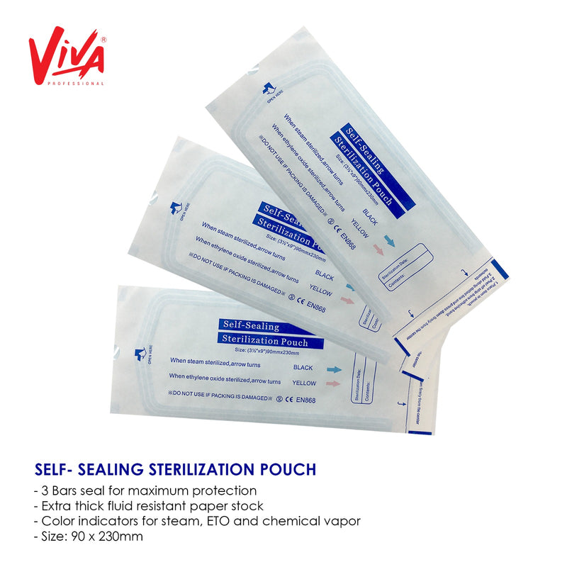 Viva Self-Sealing Sterilization Pouch 200Pcs - Albasel cosmetics