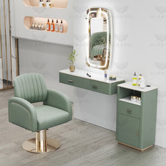 Salon green trolley - salon trolley - albasel cosmetics